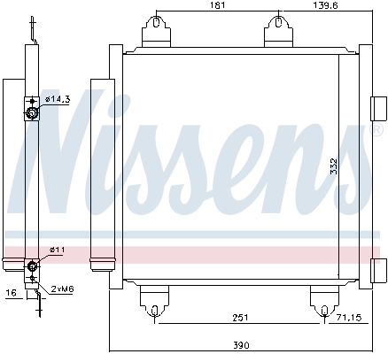 Nissens Airco condensor 941176