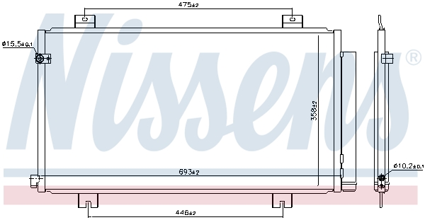 Nissens Airco condensor 941180