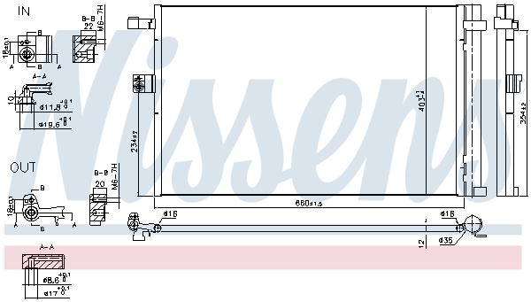 Nissens Airco condensor 941187