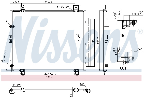 Nissens Airco condensor 941189