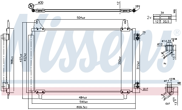 Airco condensor Nissens 941296