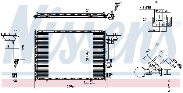 Condensor, airconditioning Nissens 941390