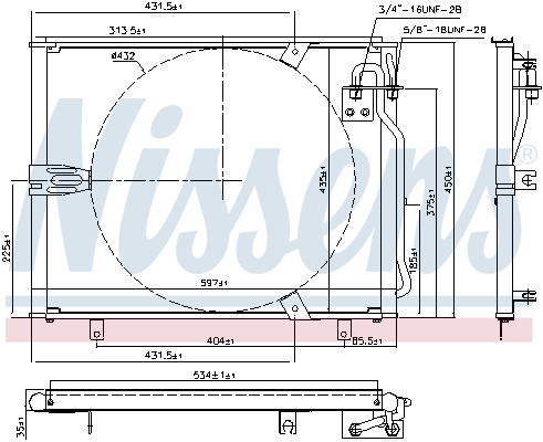 Nissens Airco condensor 94158