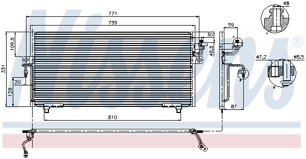 Nissens Airco condensor 94299