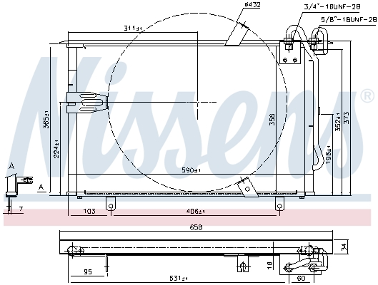 Nissens Airco condensor 94408