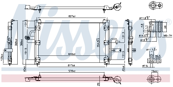 Nissens Airco condensor 94414