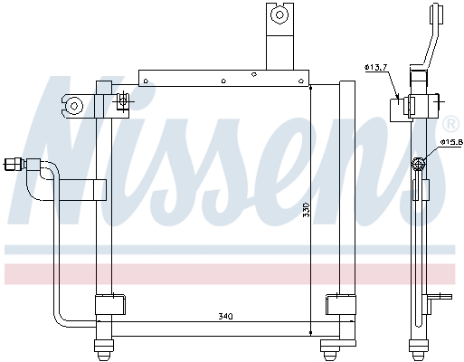 Nissens Airco condensor 94423