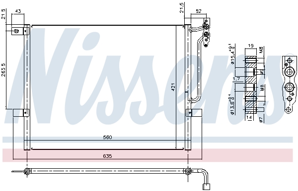 Nissens Airco condensor 94431