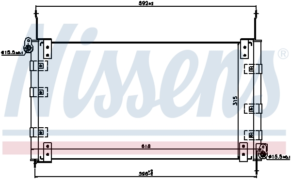 Airco condensor Nissens 94437