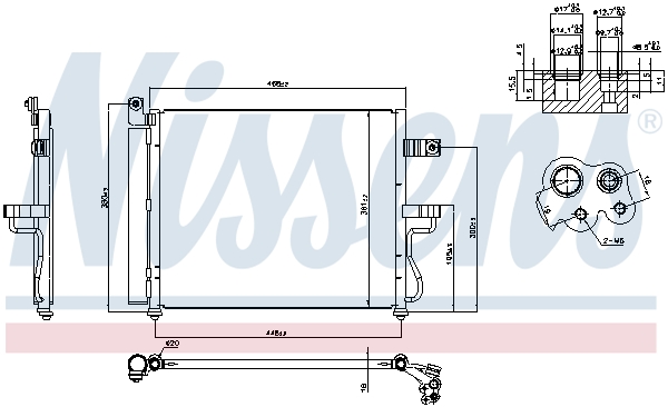 Nissens Airco condensor 94452