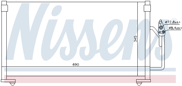 Nissens Airco condensor 94491