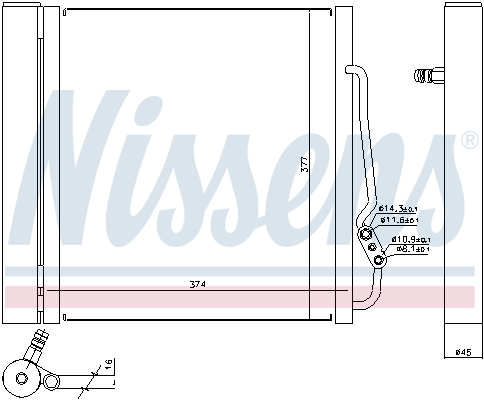 Airco condensor Nissens 94541