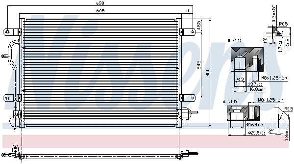 Airco condensor Nissens 94583