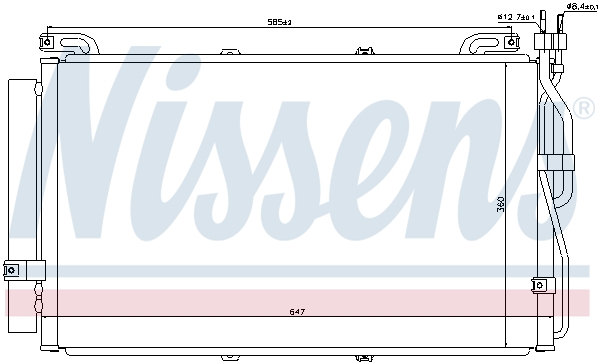 Nissens Airco condensor 94645