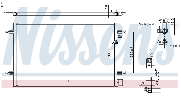 Nissens Airco condensor 94695
