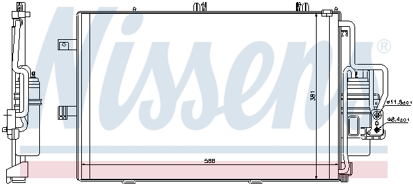 Nissens Airco condensor 94721