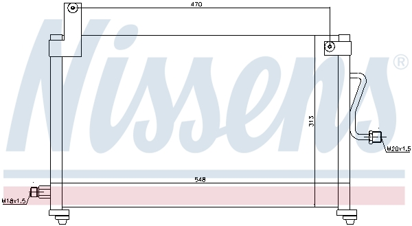 Nissens Airco condensor 94751