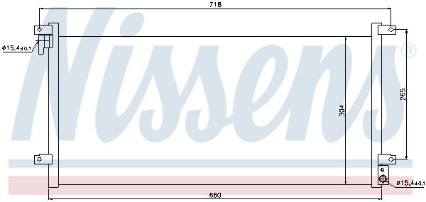 Airco condensor Nissens 94756