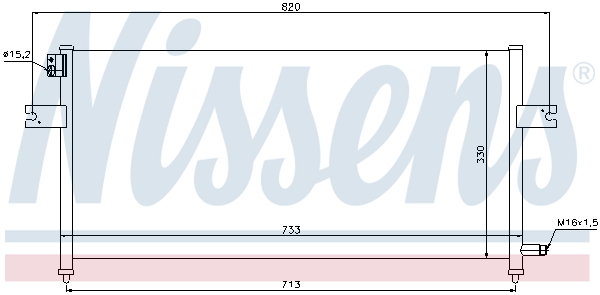 Nissens Airco condensor 94759