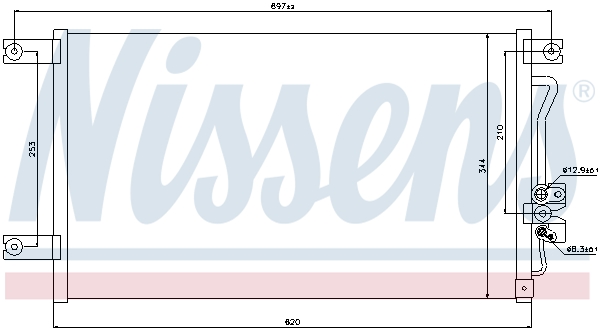 Nissens Airco condensor 94790