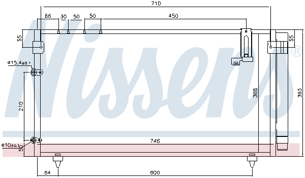 Nissens Airco condensor 94795