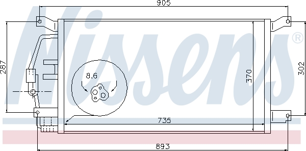 Airco condensor Nissens 94797