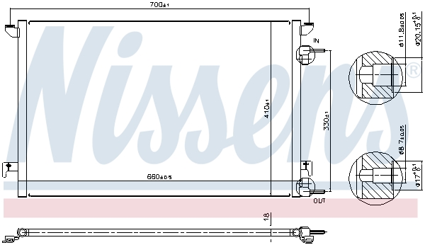 Nissens Airco condensor 94852