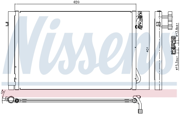 Nissens Airco condensor 94872