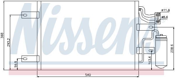 Nissens Airco condensor 94882