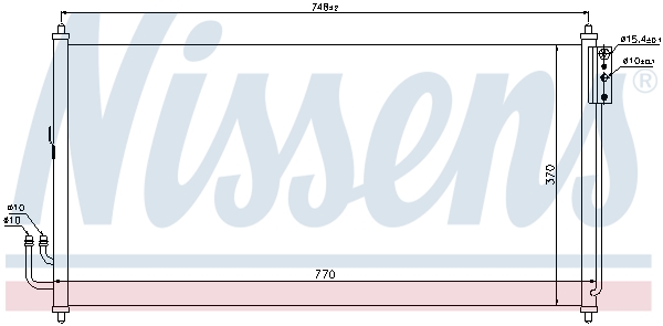 Nissens Airco condensor 94907