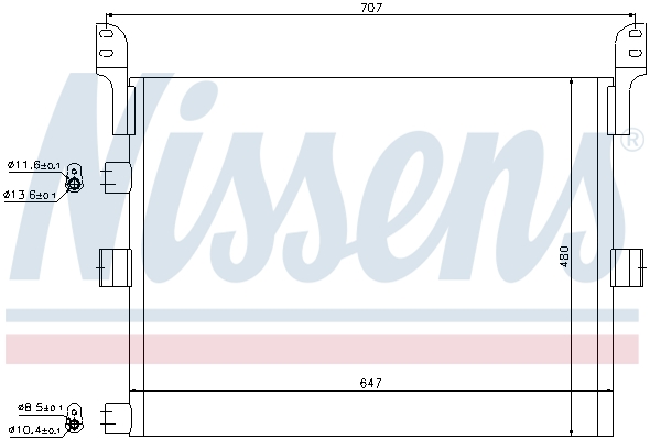 Nissens Airco condensor 94918