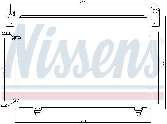 Nissens Airco condensor 94933