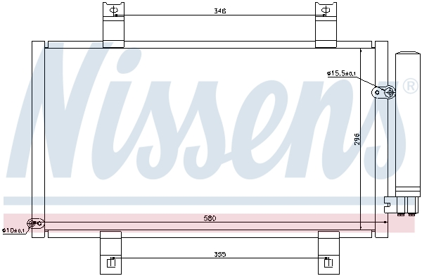 Nissens Airco condensor 94934