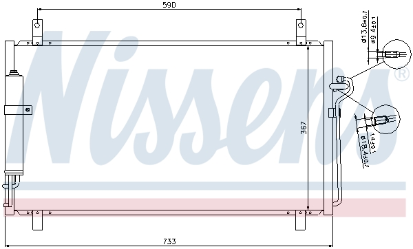 Nissens Airco condensor 94935