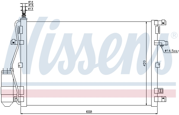 Nissens Airco condensor 94937