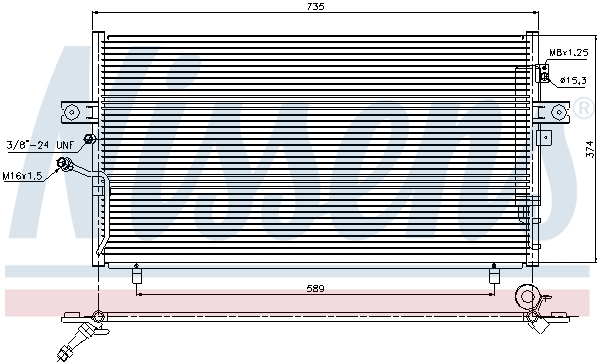 Airco condensor Nissens 94946