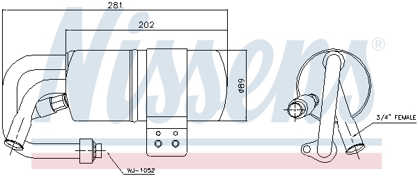 Nissens Airco droger/filter 95505