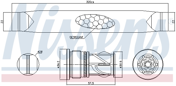 Nissens Airco droger/filter 95566