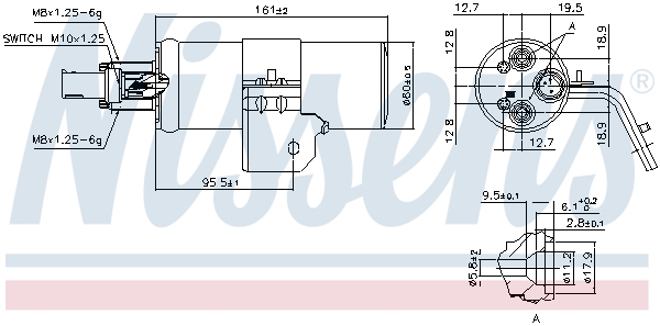 Nissens Airco droger/filter 95607