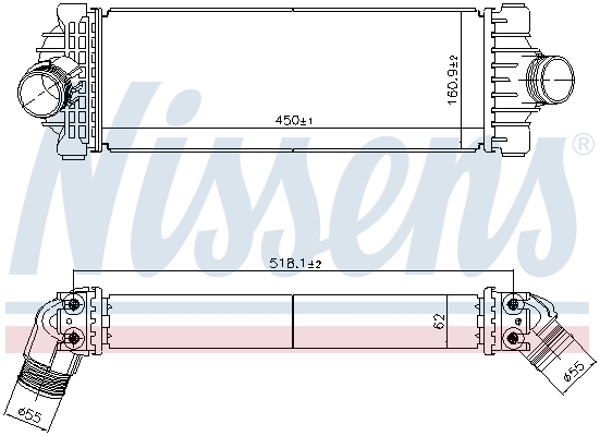 Nissens Interkoeler 961230