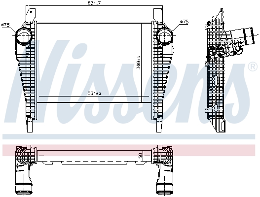 Interkoeler Nissens 961257