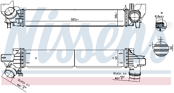 Interkoeler Nissens 961269