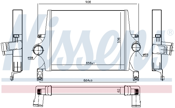 Interkoeler Nissens 961428