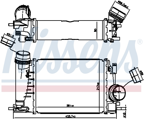 Nissens Interkoeler 961521