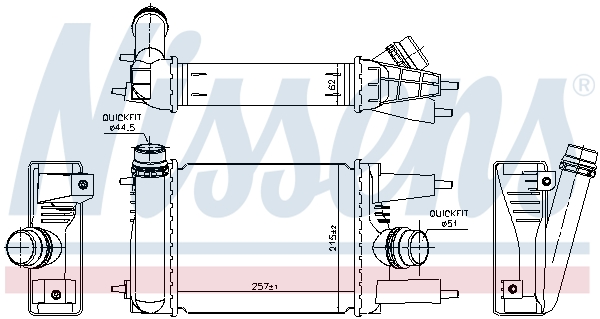 Nissens Interkoeler 96153