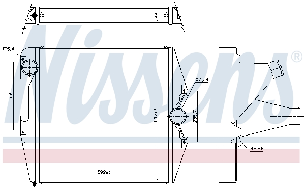 Interkoeler Nissens 961551
