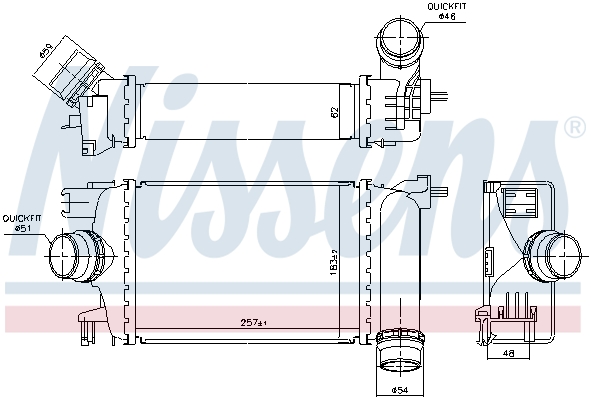 Nissens Interkoeler 961583
