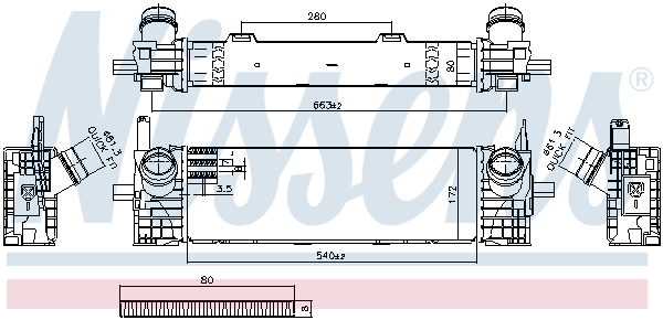 Nissens Interkoeler 961591