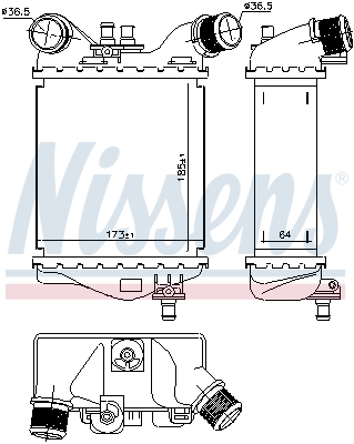 Nissens Interkoeler 96168