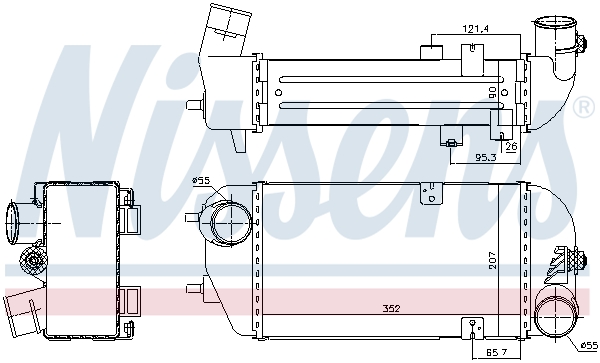 Interkoeler Nissens 96190